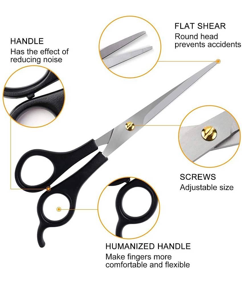 Stainless steel to Hair Cutting Scissors 6.5 inches - Professional Stainless Steel Barber Scissors, Extra Sharp Hair Cutting Shears, Premium hair scissors For Men, Women, Kids & Adults view 2