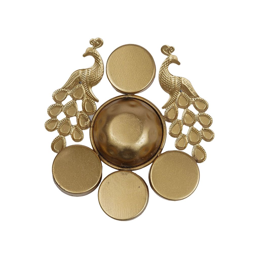 Craftlayout Craftlayout Urli Bowl For Home Décor, Gift Items - 7 Inch Gold view 2