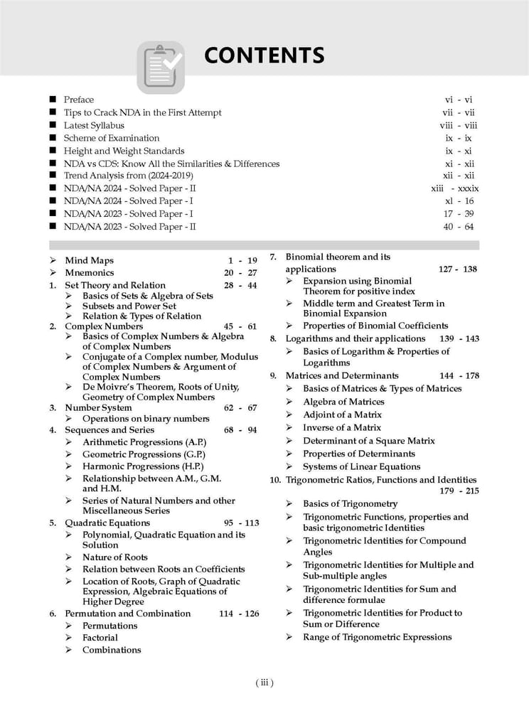 Oswaal NDA-NA (NATIONAL DEFENCE ACADEMY/NAVAL ACADEMY) 11 Years' Chapter-wise & Topic-wise Solved Papers 2014-2024 (II) | Mathematics | For 2025 Exam Oswaal Editorial Board view 2
