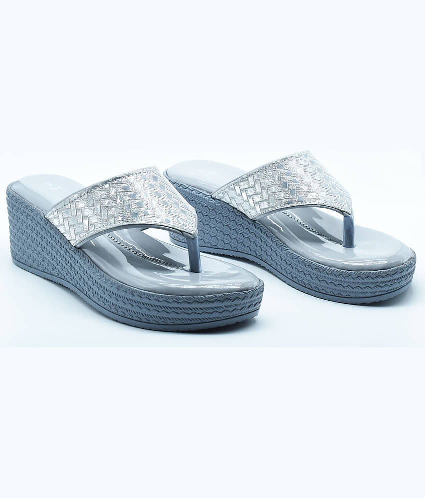 Dream Makers - Gray Women's Slip On Heels view 2