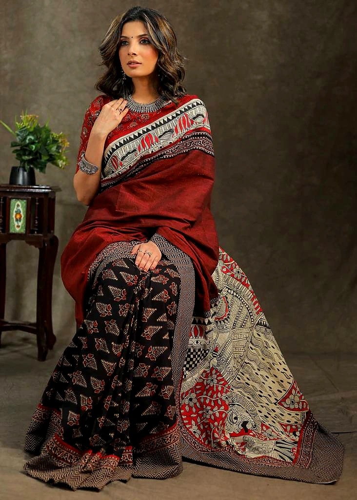Exquisite Pure Mulmul Cotton Silk Saree with Digital Print by SHIV TEXTILES view 2