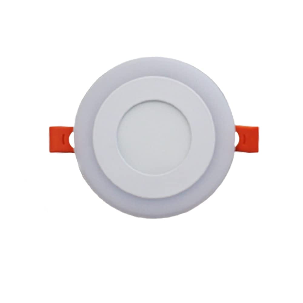 6W LED Side PGB(Pink,Green,Blue) Round Conceal Panel Light Ceiling 3D view 2