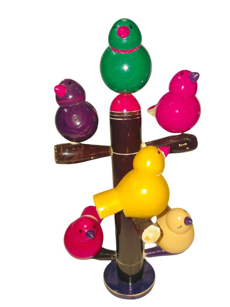 Etikoppaka Handicrafts Wooden Colourful Parrots view 2