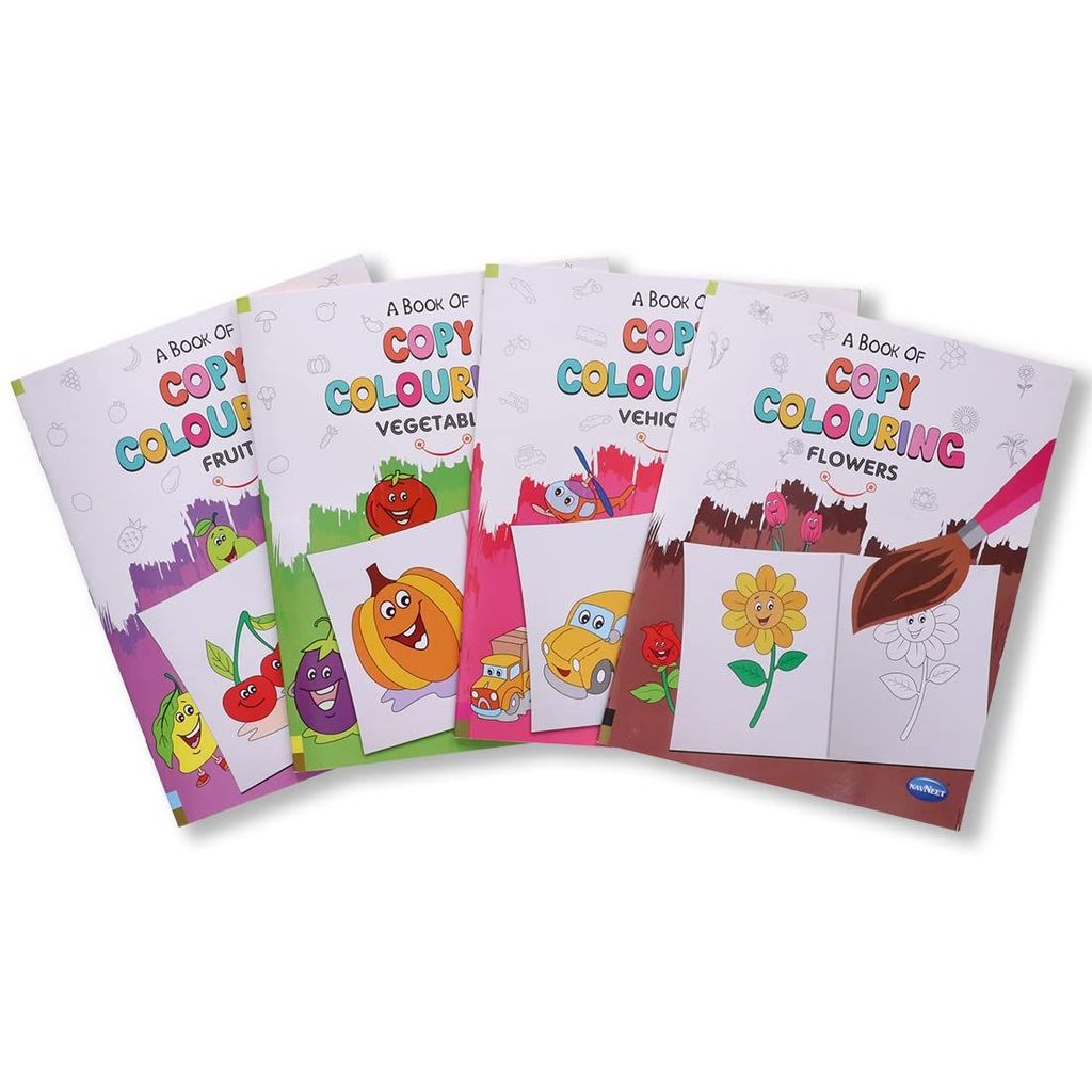 Navneet A Book of copy colour - Themes - Vegetables, Fruits, Flowers, Vehicles Navneet Education Limited view 2