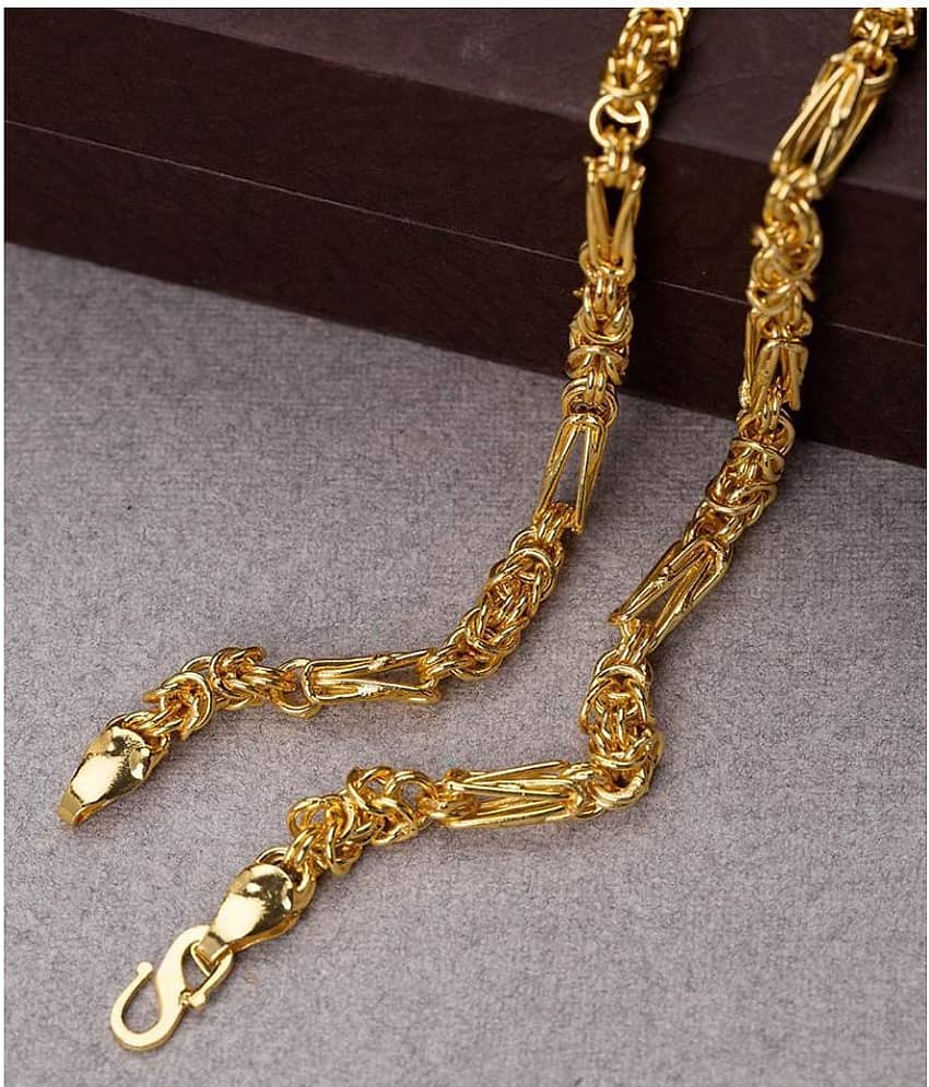 H M PRODUCT Gold Plated Chain ( Set of 1 ) view 2