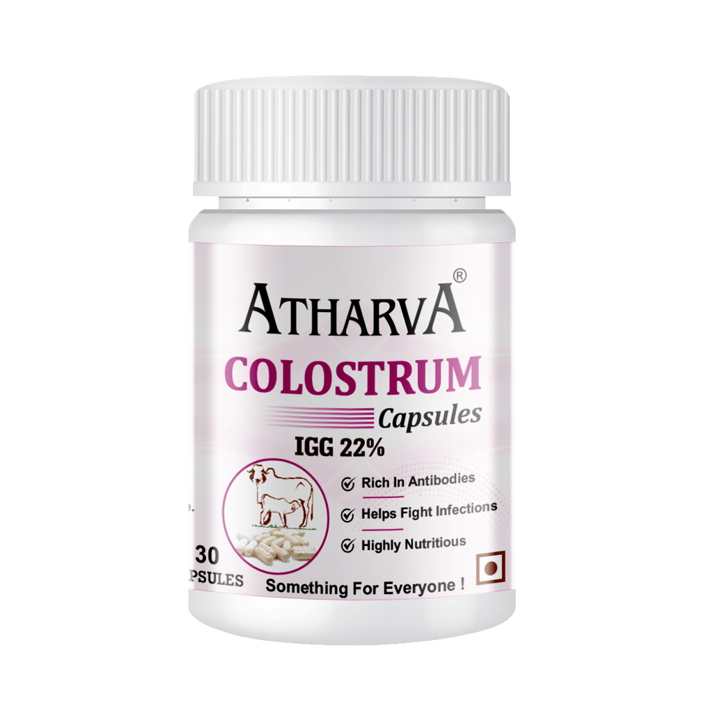 ATHARVA Colostrum Capsules (Helps Gut Health's, Restore Skin Elasticity, Strengthen Your Bones, Supports Immune System )