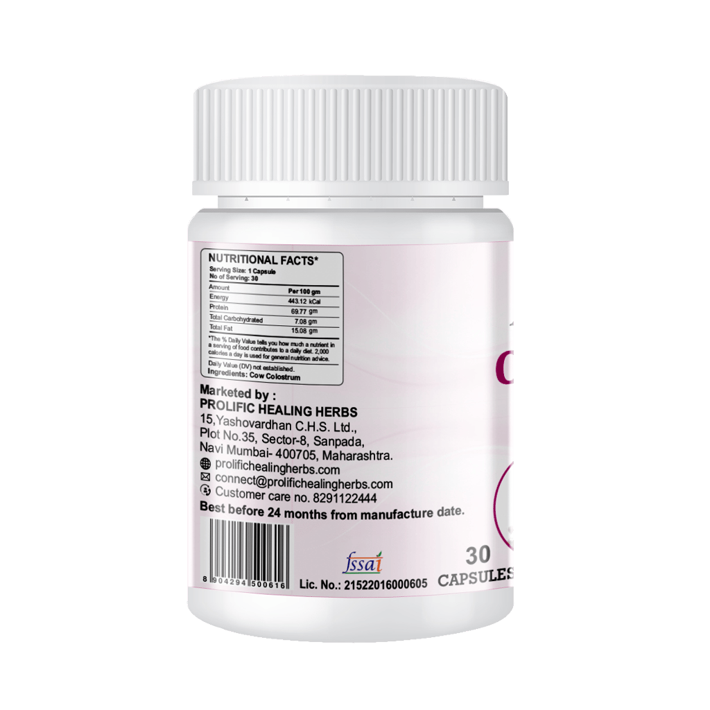 ATHARVA Colostrum Capsules (Helps Gut Health's, Restore Skin Elasticity, Strengthen Your Bones, Supports Immune System ) view 2