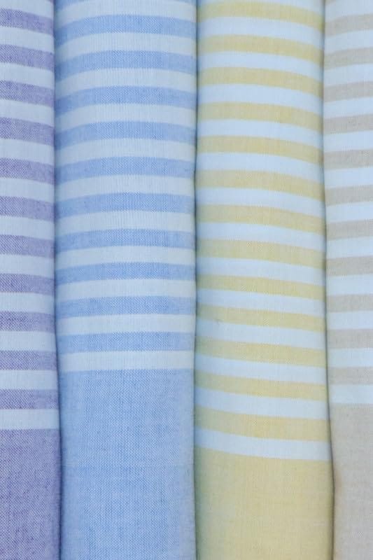 APCO Handloom (A Andhra Pradesh Govt Emporium)- Pure Handloom Chengai Cotton Towels | CTL0005 (Set of 4) view 2