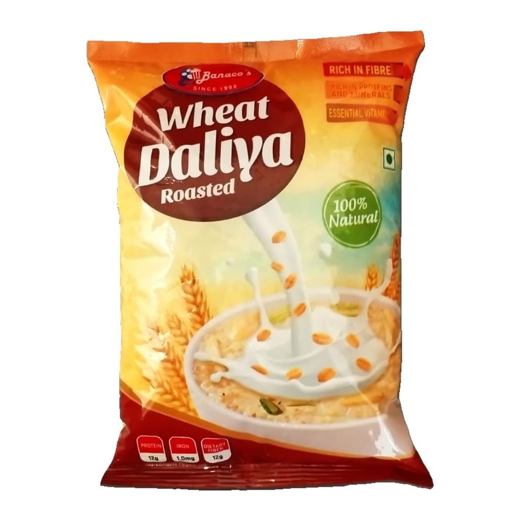 Banaco's Natural Roasted Wheat Daliya, 500 gms