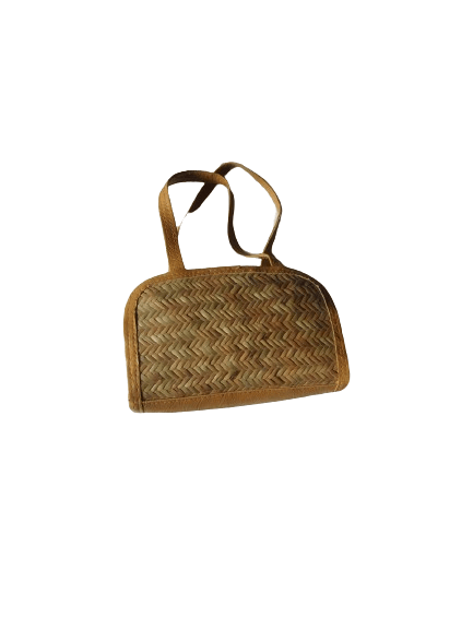 Sitalpati Ladies Purse Handbag brown With Long Strap view 2