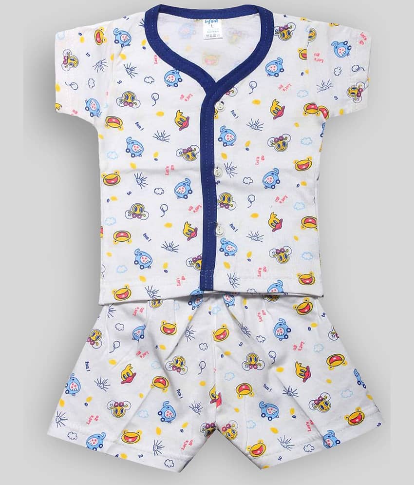INFANT Pack of 3 Baby Girls 100% Cotton T Shirts & Shorts ( Multi ) view 2