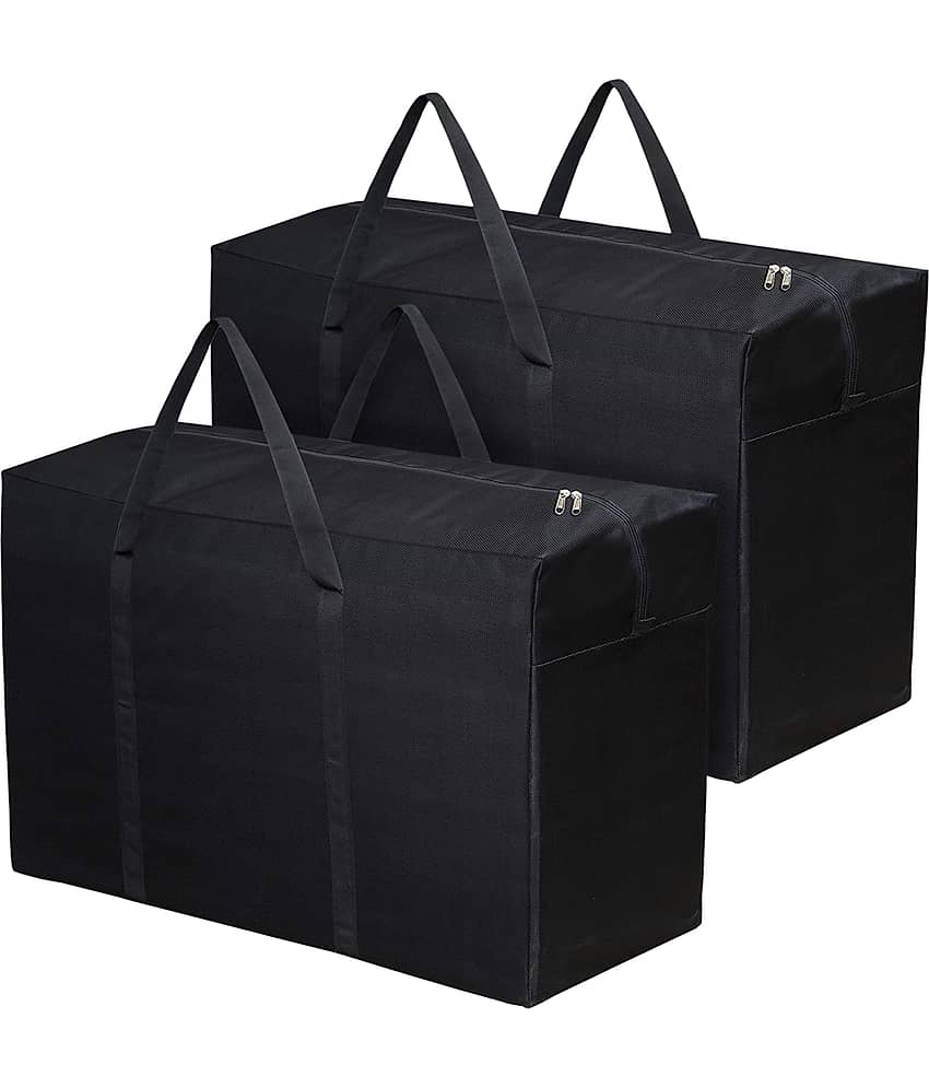 Waji Va Underbed Storage Organizer for Clothes Sarees Blankets and Toys Foldable Under Bed Box with Zip and Handle Dustproof Space Saving Non Woven Storage Bag for Home and Bedroom