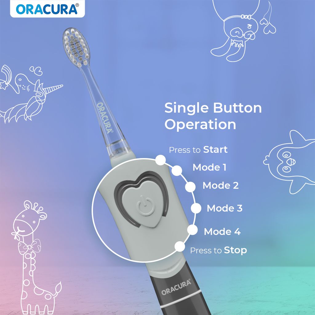 KSB100 KidsCare Sonic Battery Operated Electric Toothbrush view 2