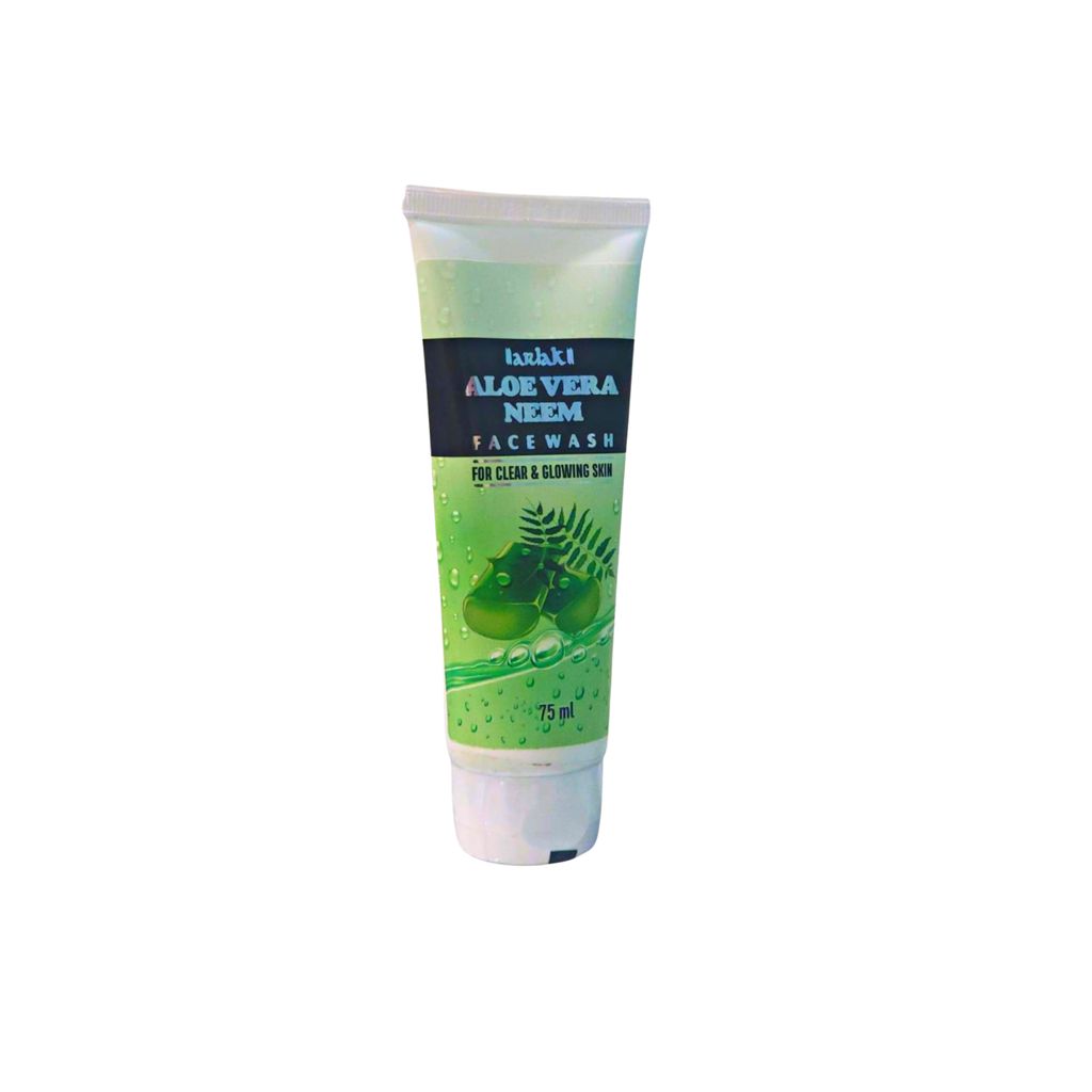 Arlak Aloe vera Neem Facewash Gel for Acne Prone Skin, Pimples, Prevent Pigmetation Face Wash (75 ml)