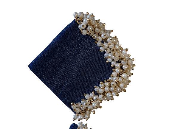 handmade navyblue earrings view 2