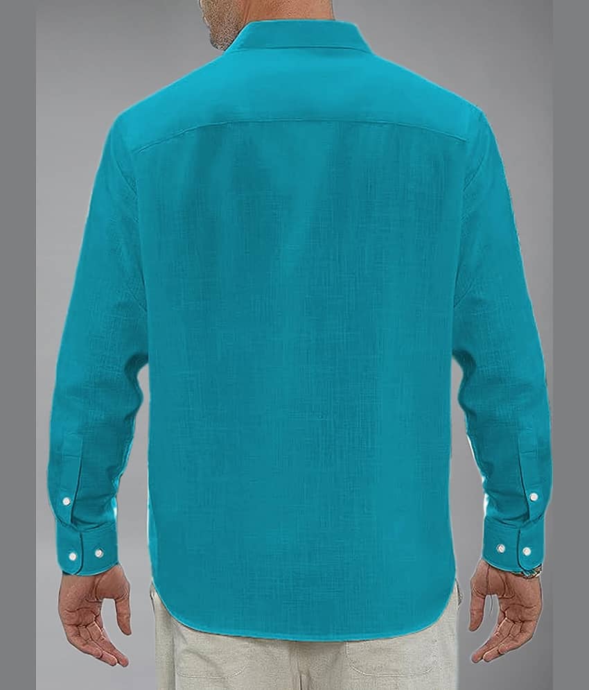 Apektra Cotton Blend Slim Fit Solids Full Sleeves Men's Casual Shirt - Red ( Pack of 1 ) view 2