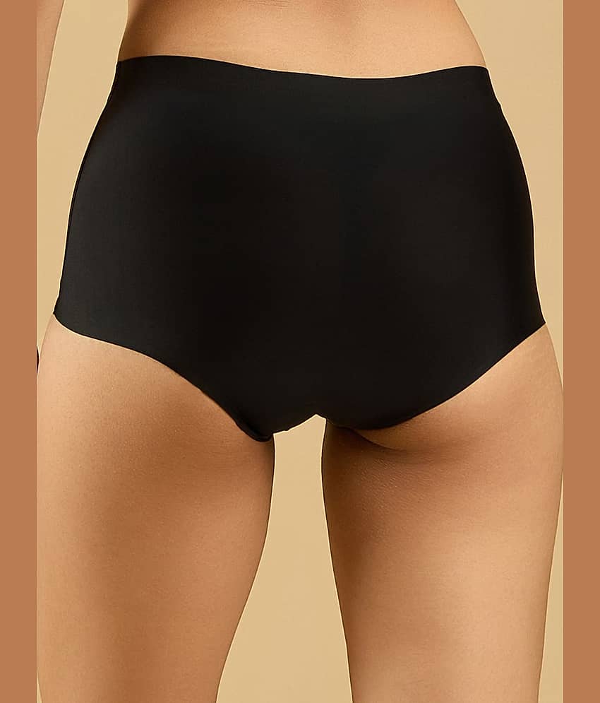 Soie Pack of 1 Nylon Boys Short For Women ( Black ) view 2