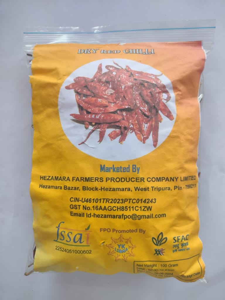 Whole Dry Red chilli view 2