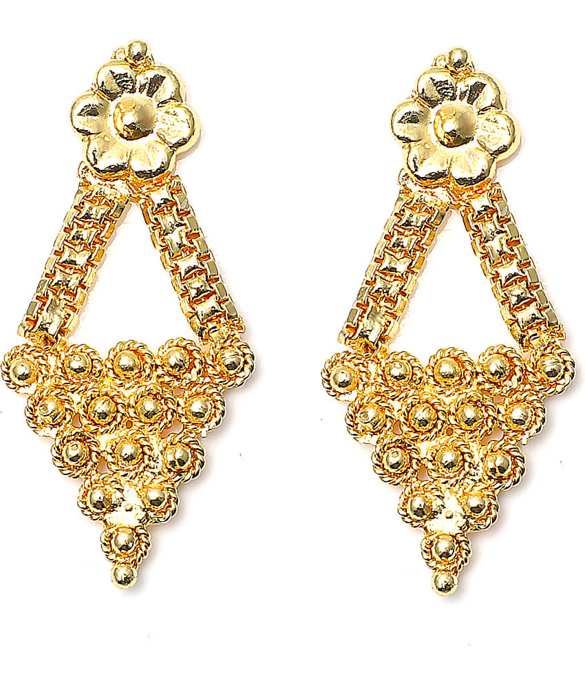 ROFARWORD Gold Brass Necklace Set ( Pack of 1 ) view 2