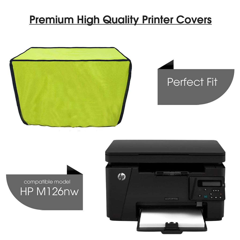 Palap Super Premium Dust Proof Printer Cover for HP M126nw (Green-47 x 41.5 x 30.4 CMs) view 2