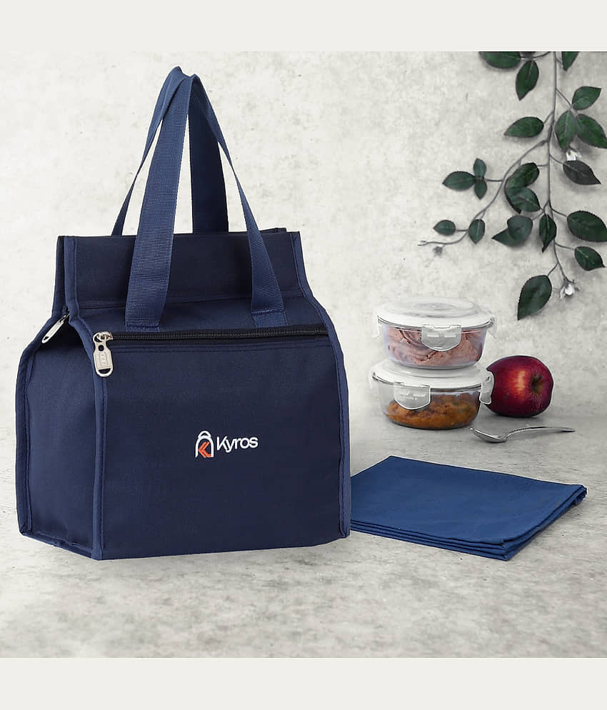 Kyros Blue Polyester Lunch Bag Pack of 1 view 2