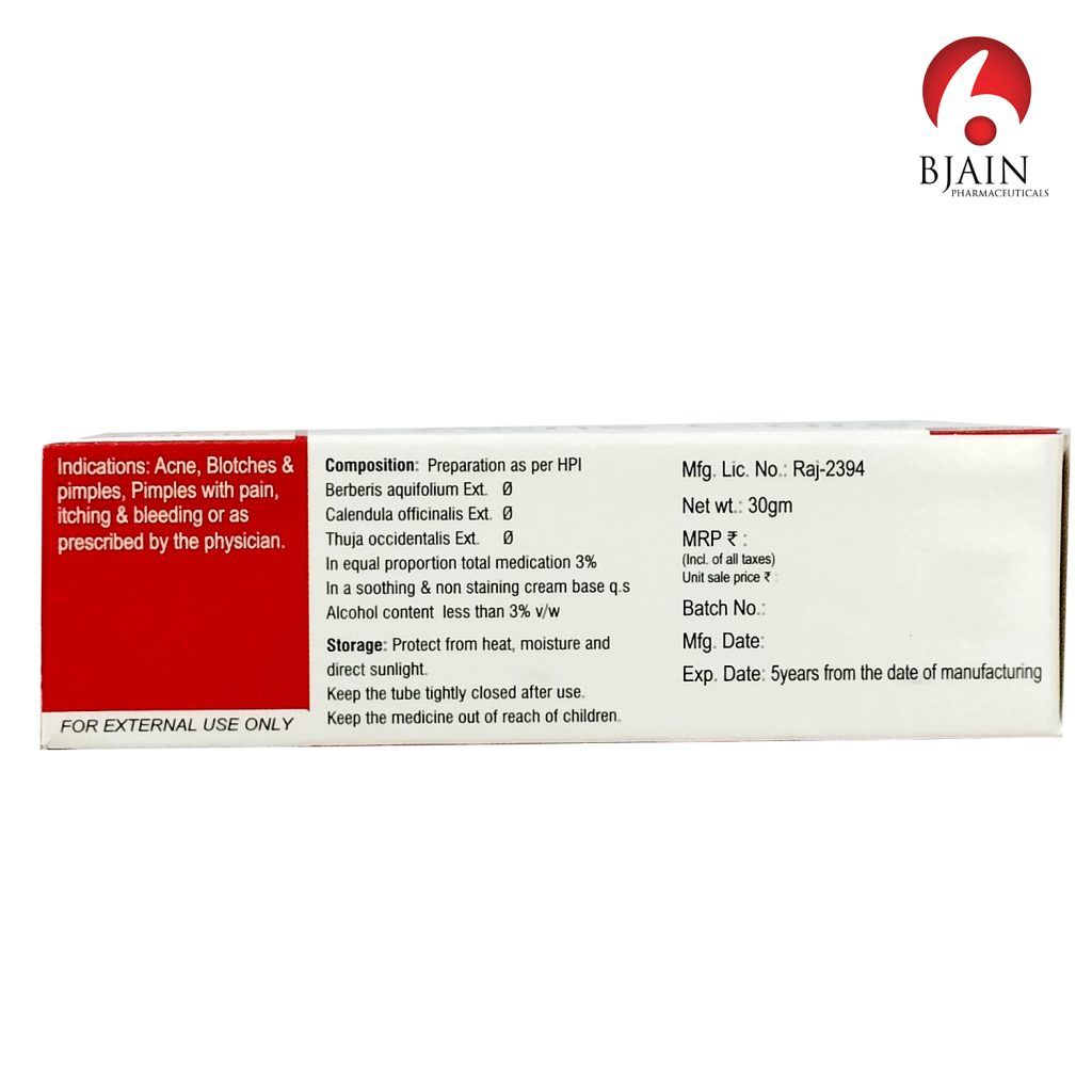 BJAIN Acne & Pimple Cream - 30gm (PACK OF 4) view 2