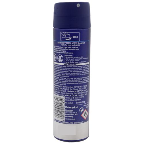 Nivea Men Deodorant - Fresh Active Original, 150 ml view 2