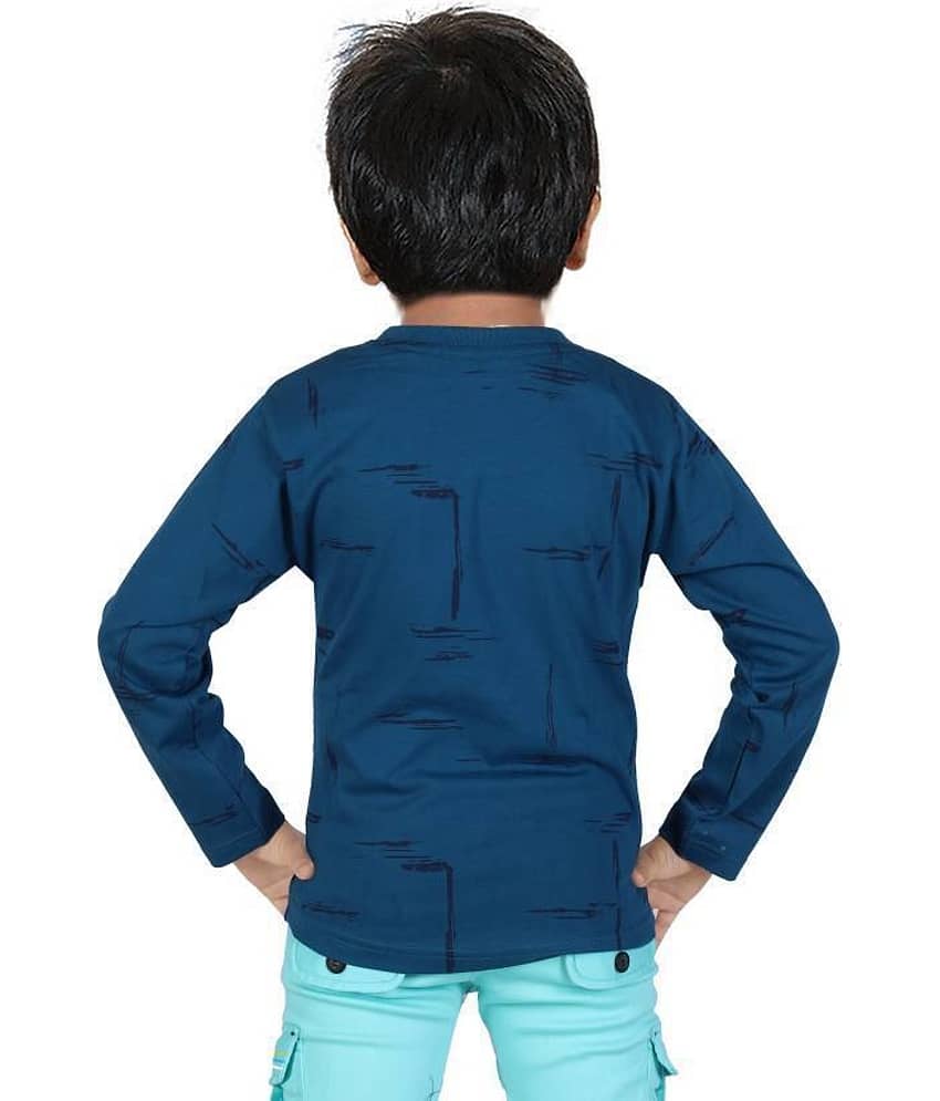 hrr Pack of 2 Boys Cotton T-Shirt ( Blue ) view 2