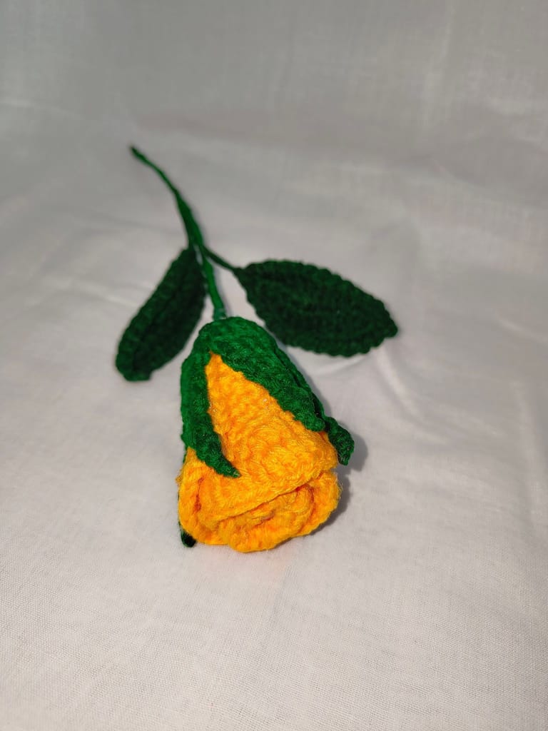 Handmade Crocheted Rose* Yellow Crocheted Rose Home Decor view 2