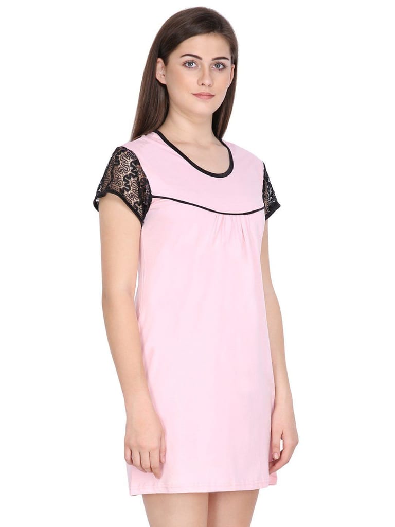 Klamotten Women's Cotton Sleepshirt S06Rb view 2