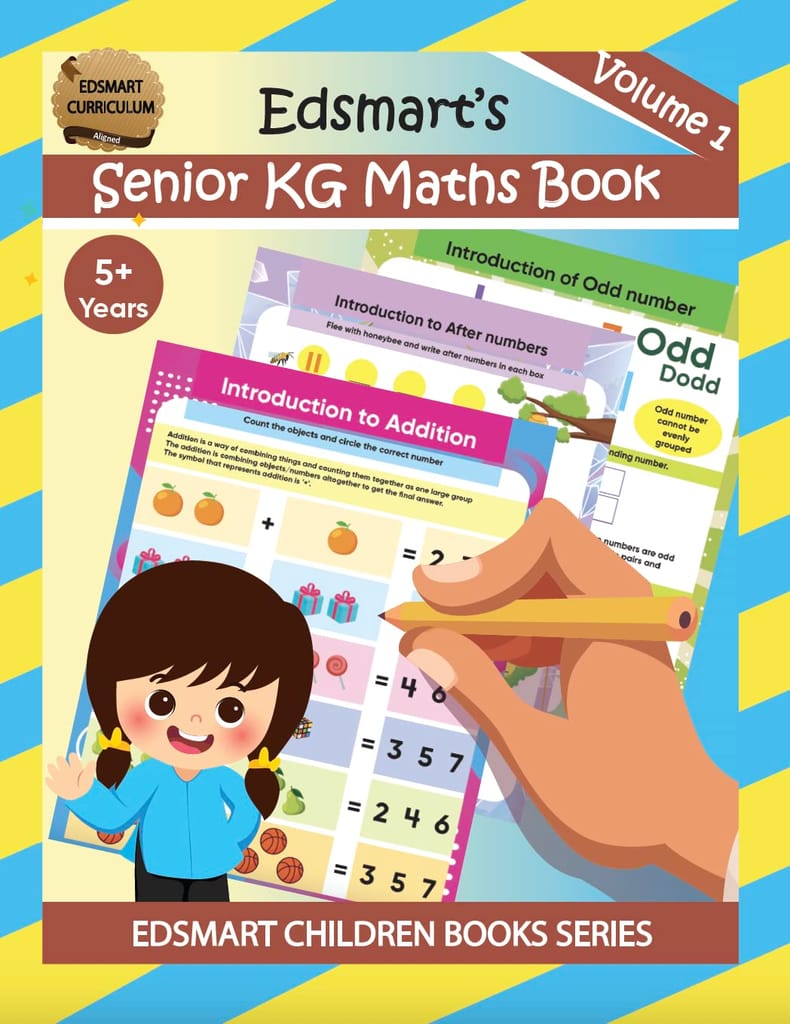Edsmart Maths Activity Books for Kids 4+ years old | UKG Maths Books for Kids | COMBO of Senior KG Activity Book and Workbook | Maths worksheets for CBSE [Perfect Paperback] [Jan 01, 2024] Edsmart Edu Services Pvt Ltd view 2