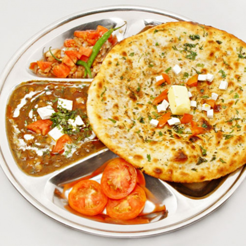 Butter naan thali