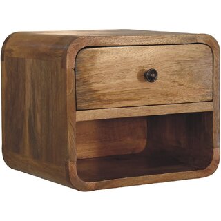 Mini Oak-ish Floating Open Bedside view 2