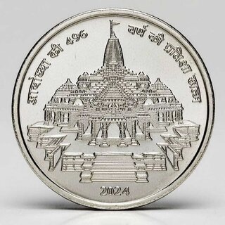 Ayodhya (Ram Mandir) 2 Crore - Silver Plated India Rare - Collectible view 2