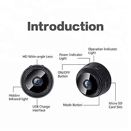WiFi Spy Camera 360° Security Camera for Home Outdoor High HD Spy Magnet Mini Spy WiFi Magnetic Live Stream Night Vision IP Wireless (1) view 2