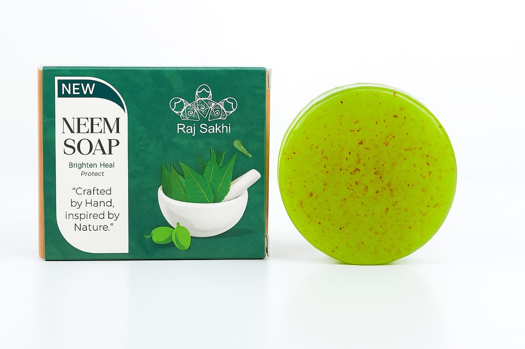 Neem Soap - Natural and Handmade with Neem Leaves for Skin Brightening, Healing, and Protection