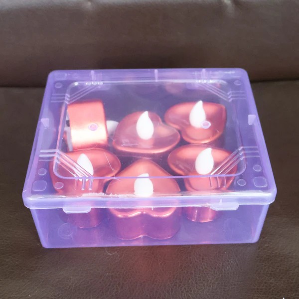 Heart Shape LED Flameless Decorative Candles (6 Pcs or Set) view 2