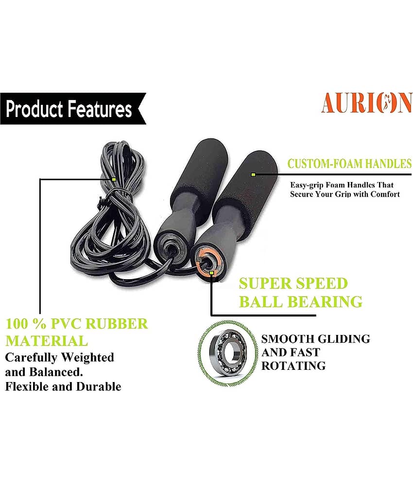 horse fit - Black Skipping Rope ( Pack of 1 ) view 2