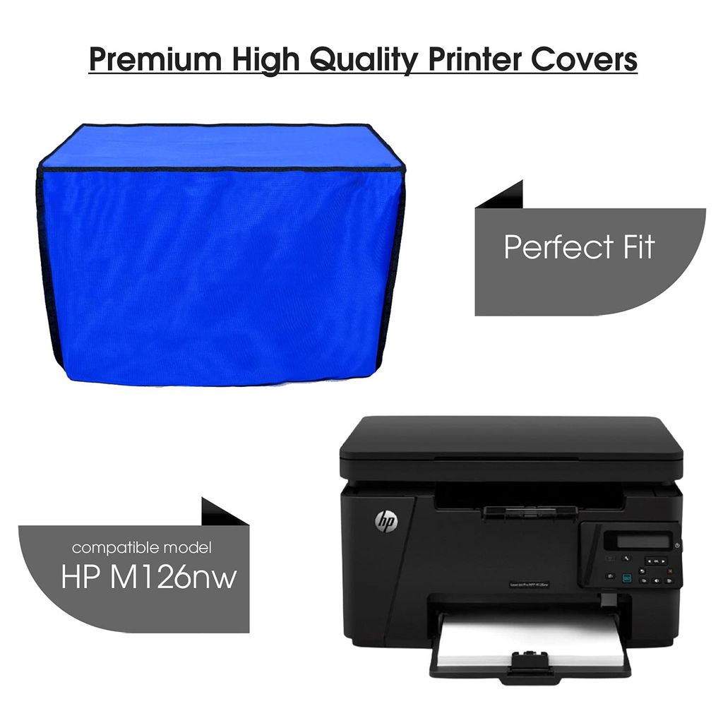 Palap Super Premium Dust Proof Printer Cover for HP M126nw (Blue -47 x 41.5 x 30.4 CMs) view 2
