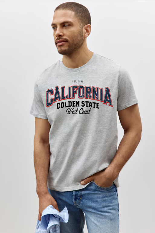 California Grey Classic T-shirt view 2