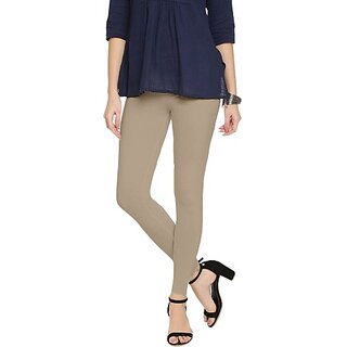 SHE PURE LUXURY WEAR Ankle Length Ethnic Wear Legging (Beige, Solid) view 2