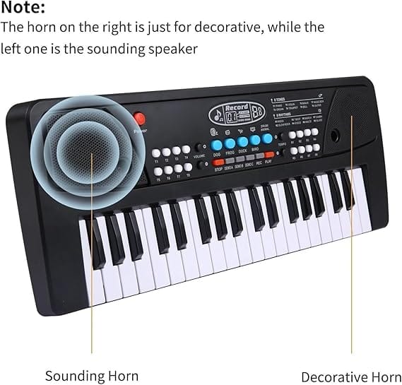Storio Kids Piano Keyboard with Mic I Educational & Recording Keyboard for Beginners view 2
