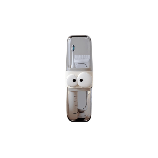 Transparent Toothbrush Holder with Storage Container view 2
