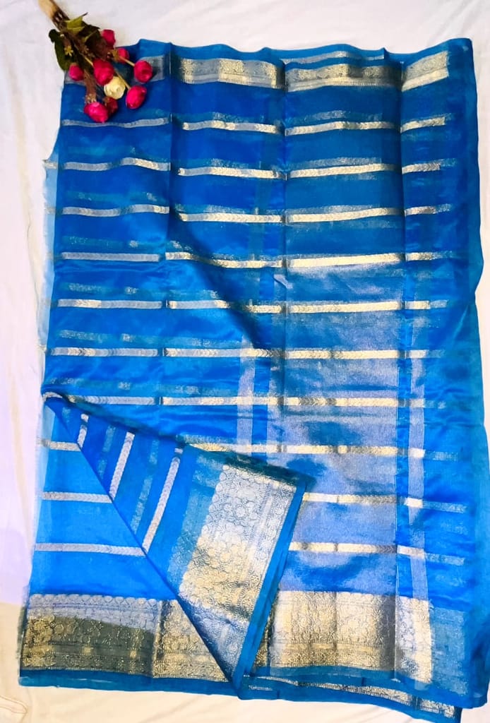 AP MEPMA ORGANZA SAREE view 2