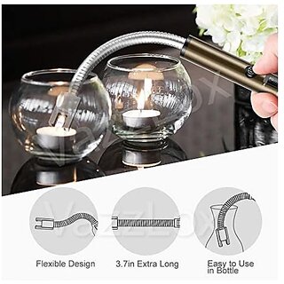 Electric Lighter for Candles Rechargeable Electric Gas Lighter for Home Use Candle Lighter Plasma Lighter Flameless Windproof USB Lighter 360xc2xb0 Flexible Neck Arc Lighter for Diwali Fireworks view 2