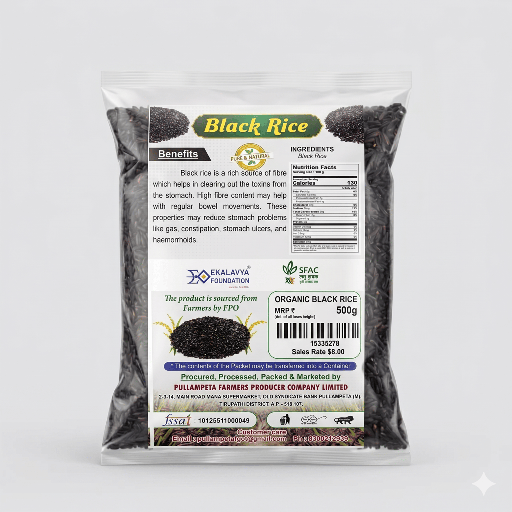 Organic Black Rice view 2