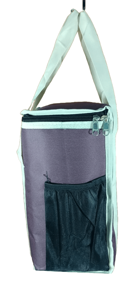 Hotshot Lunch Box - Compact and Insulated Tiffin Carrier Bag with Zip Closure and Handle for Office, School, and Travel (Brown) view 2