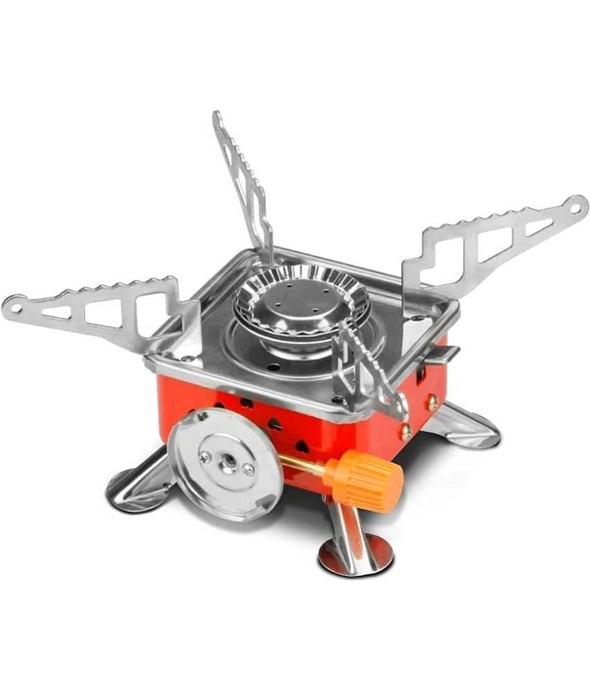 Portable Gas Stove And PicnicGas Burner For Outdoor Camping, Hiking, Mini gas stove,Stainless Steel body, Folding Furnace, Camping Equipment, Gastove With Pouch view 2