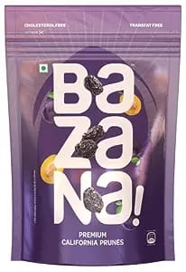 Bazana Premium Californian Prunes - 210g | Dried Plums Superfood | Antioxidant-Rich Nutrient Powerhouse - Delicious and Nourishing