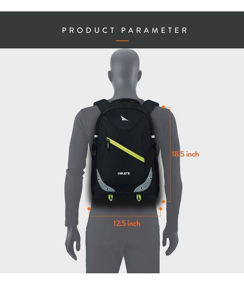 Lunar's 35 Ltrs Green Backpack view 2